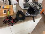 Crosshelm , handschoenen en nekbeschermer, Ophalen, Handschoenen