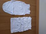 Set van 5 body's 74-80 wit zonder mouwen, Ophalen of Verzenden, Gebruikt, Jongetje of Meisje, Nacht- of Onderkleding
