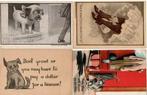 4 Oude geillustreerde ansichtkaarten honden, U.S.A, Collections, Cartes postales | Animaux, Enlèvement ou Envoi, Affranchie, Chien ou Chat