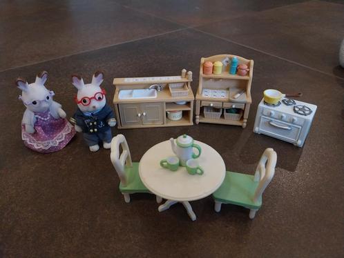 Sylvanian Families Grands-parents et cuisine, Kinderen en Baby's, Speelgoed | Poppenhuizen, Zo goed als nieuw, Ophalen