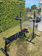 halterset compleet, Sport en Fitness, Fitnessapparatuur, Ophalen, Zo goed als nieuw, Borst, Krachtstation