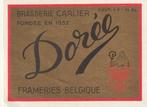 Bieretiket België : Carlier Frameries Dorée, Collections, Marques de bière, Envoi, Neuf, Autres types, Autres marques