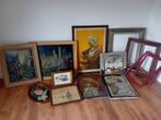 Lot de dessins,  peintures,  reproductions,  encadrements, Antiquités & Art, Enlèvement
