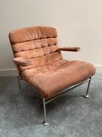 Bruno Mathsson Birgitta fauteuil - Dux, Huis en Inrichting, Ophalen, Metaal, Gebruikt, 75 tot 100 cm