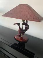 Lampe de table style japonais 2 pièces "Léonard T" teck, Ophalen, Overige materialen, Gebruikt, Minder dan 50 cm