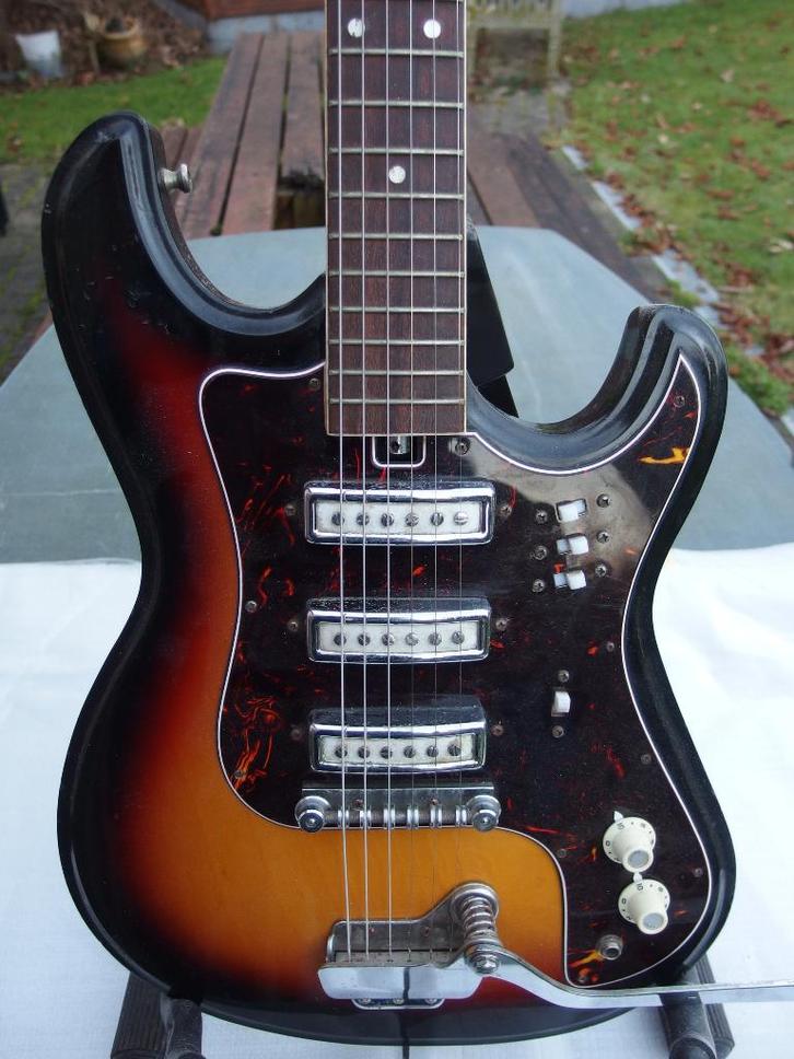 Teisco vintage gitaar- Japan, Musique & Instruments, Instruments à corde | Guitares | Électriques, Utilisé, Solid body, Autres marques