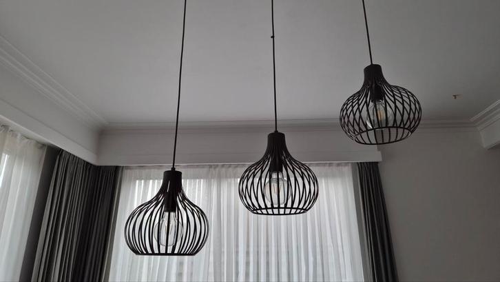 Mooie donkerbruine hanglamp, Huis en Inrichting, Lampen | Hanglampen, Zo goed als nieuw, Ophalen of Verzenden