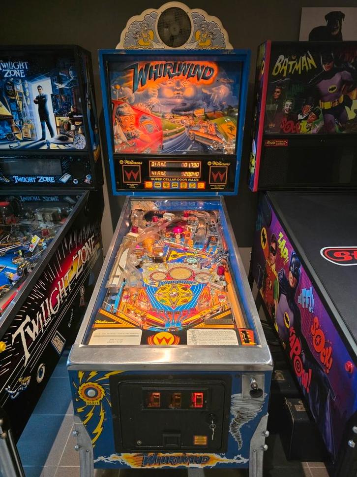 Flipperkast Whirlwind, Verzamelen, Automaten | Flipperkasten, Gebruikt, Elektronisch, Flipperkast, Williams, Ophalen