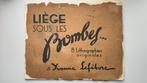 Liege sous les bombes T Lefebvre 8 originele litho’s, Antiek en Kunst, Ophalen of Verzenden