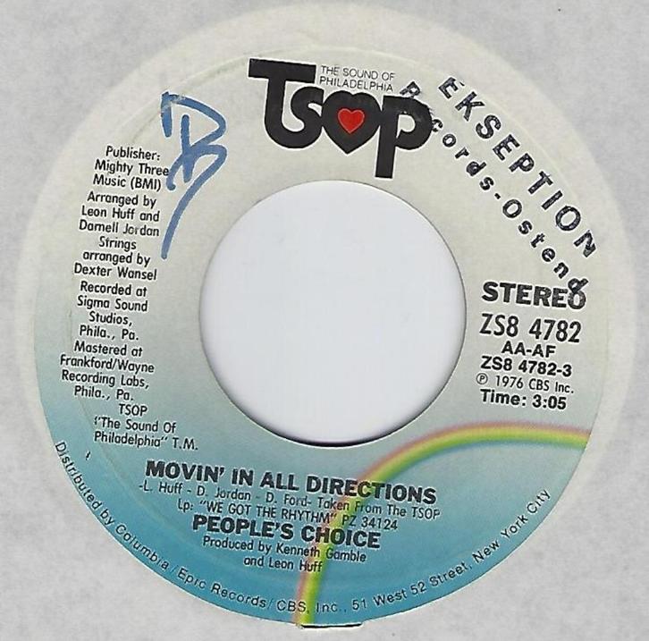 People's Choice – Movin' In All Directions, Cd's en Dvd's, Vinyl Singles, Gebruikt, Single, R&B en Soul, 7 inch, Ophalen of Verzenden