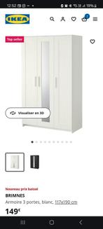 ikea brimnes garderobe, Maison & Meubles, Armoires | Penderies & Garde-robes, Enlèvement, Utilisé