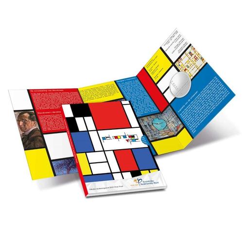 5 euro Nederland 2022 - Piet Mondriaan (PROOF in BLISTER), Postzegels en Munten, Munten | Europa | Euromunten, Setje, 5 euro, Overige landen