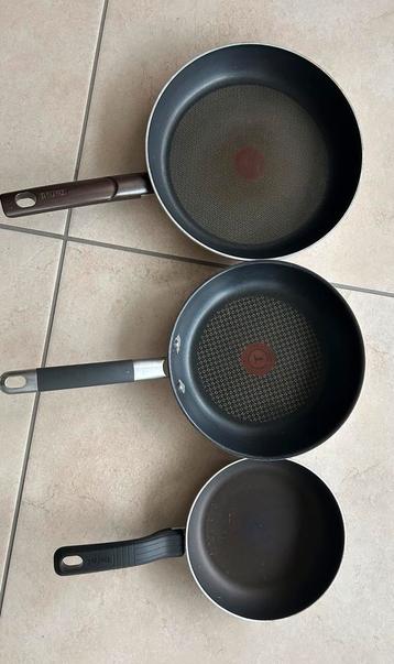 3 tefalpannen beschikbaar voor biedingen
