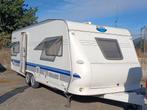 Hobby 610 prestige dak airco + tv schotel caravan, Caravans en Kamperen, Caravans, Schokbreker, Hobby, Frans bed, Particulier