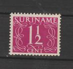 Suriname 1948 Cijferzegel 1 1/2 cent *, Postzegels en Munten, Postzegels | Suriname, Verzenden, Postfris