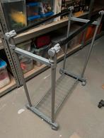Kledingrek grijs/metaal, Kleding | Dames, Ophalen, Met wielen, Zo goed als nieuw