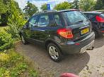 Fiat Sedici 1.6 16V 4X4 2009 Zwart, Auto's, 900 kg, 4 cilinders, Zwart, Leder
