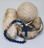 Bracelet fait à la main avec des pierres naturelles, neuf, Bleu, Envoi, Neuf