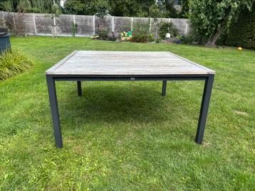 Teakhouten tuintafel, Enlèvement, Utilisé, Carré, Bois de teck