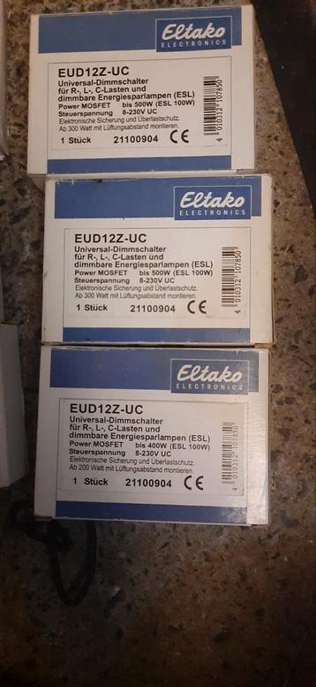 eltako relais en dimmers. zie modellen op foto of hier onder beschikbaar voor biedingen