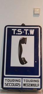 GEZOCHT Emaille bord touring wegenhulp, Antiek en Kunst, Ophalen