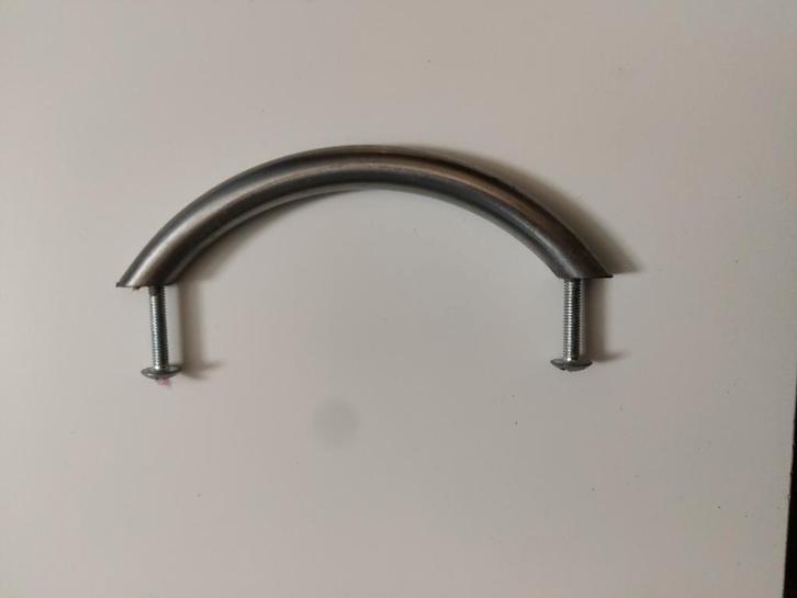 Poignée en inox pour armoires, Bricolage & Construction, Quincaillerie & Fixations, Comme neuf, Inox, Enlèvement