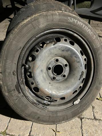 Velgen van 4 plaatstaal VW Polo Seat Ibiza Skoda Fabia 5/100 beschikbaar voor biedingen