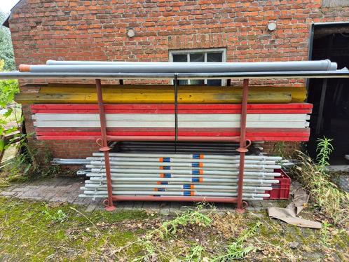 alu gevelstelling scafom rux, Doe-het-zelf en Bouw, Steigers, Zo goed als nieuw, Gevelsteiger, 5 meter of hoger, Ophalen
