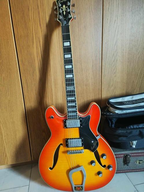 Hagstrom Viking, Muziek en Instrumenten, Snaarinstrumenten | Gitaren | Elektrisch, Gebruikt, Semi-solid body, Overige merken, Ophalen