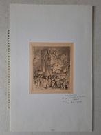 Originele ets van Frank Brangwyn "L'église de Belz", Antiek en Kunst, Kunst | Etsen en Gravures, Ophalen of Verzenden