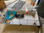 Konijnenhok met toebehoren, Kooi, Gebruikt, Hamster, 75 tot 110 cm