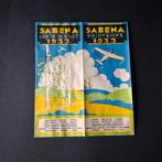 SABENA TIMETABLE 1933, Verzamelen, Sabenasouvenirs, Ophalen of Verzenden, Gebruikt
