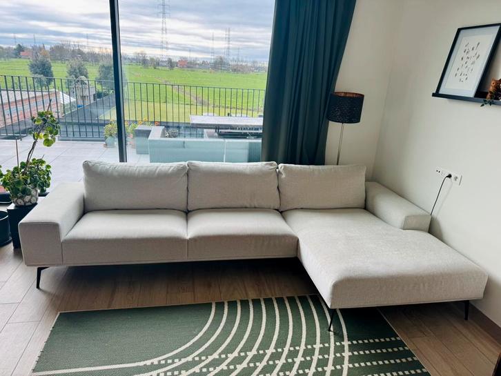 Hoekzetel te koop, Huis en Inrichting, Zetels | Complete zithoeken, Gebruikt, Stof, Ophalen