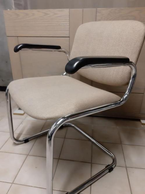 Set van 4 stoelen, Huis en Inrichting, Stoelen, Gebruikt, Vier, Metaal, Stof, Overige kleuren, Ophalen