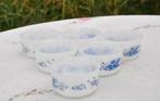 § 6 ramequins vintage arcopal fleur bleu, Ophalen of Verzenden