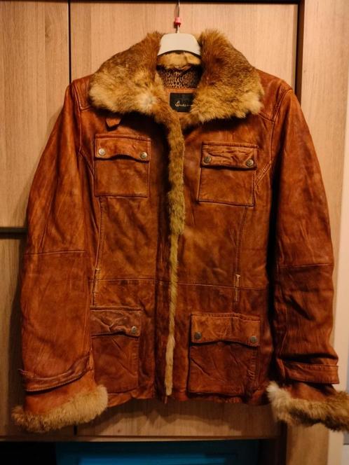 Lederen damesjas merk trapper queens, Kleding | Dames, Jasjes, Kostuums en Pakken, Zo goed als nieuw, Jasje, Maat 46/48 (XL) of groter