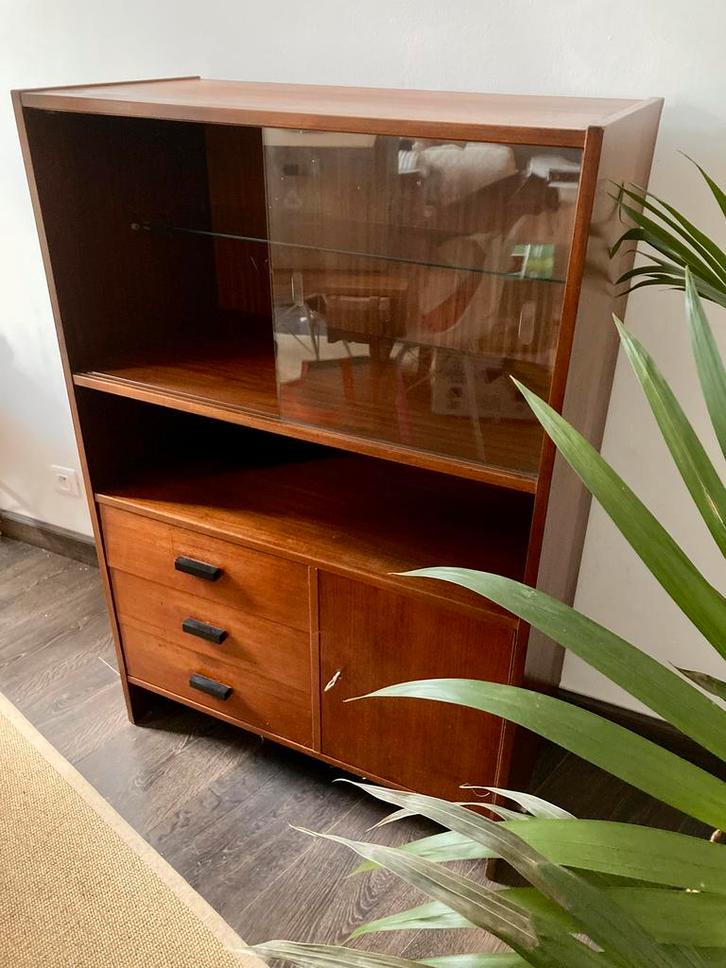 Vintage kast, Huis en Inrichting, Kasten | Buffetkasten, Gebruikt, 100 tot 150 cm, 50 tot 100 cm, 25 tot 50 cm, Met lade(s), Met deur(en)