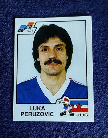 Panini sticker card voetbal  ' Euro 1984 - Luka Peruzovic ' beschikbaar voor biedingen