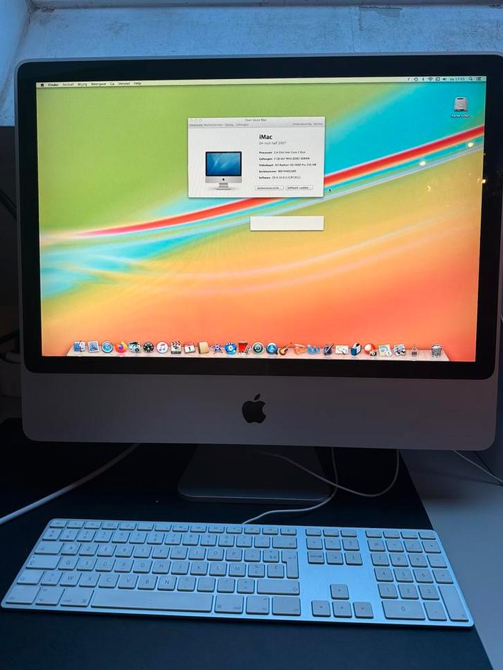iMac 24-inch (Mid 2007) – OS X 10.9.5, Computers en Software, Apple Desktops, Gebruikt, iMac, 4 GB, Ophalen