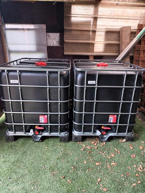 zwarte algenvrije regenwateropvangtonnen 1000l,, Tuin en Terras, Regentonnen, Zo goed als nieuw, Kunststof, Ophalen