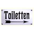 Toiletten bord 10 x 20 cm - toiletbord emaille, Nieuw, Ophalen of Verzenden