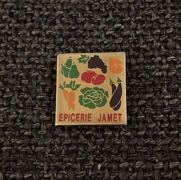 PIN - EPICERIE JAMET - LÉGUMES - GROENTEN, Envoi, Utilisé, Autres sujets/thèmes, Insigne ou Pin's