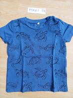 Nieuwstaat, blauwe t-shirt Name-it, jongen, maat 74, Kinderen en Baby's, Babykleding | Maat 74, Name it, Shirtje of Longsleeve