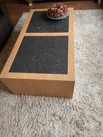 Salontafel met natuur steen, Huis en Inrichting, Tafels | Salontafels, Ophalen, Zo goed als nieuw