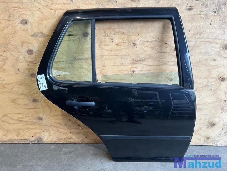 VW GOLF 4 Zwart LC9Z Rechts achter deur 1998-2003, Auto-onderdelen, Carrosserie, Deur, Volkswagen, Achter, Rechts, Gebruikt
