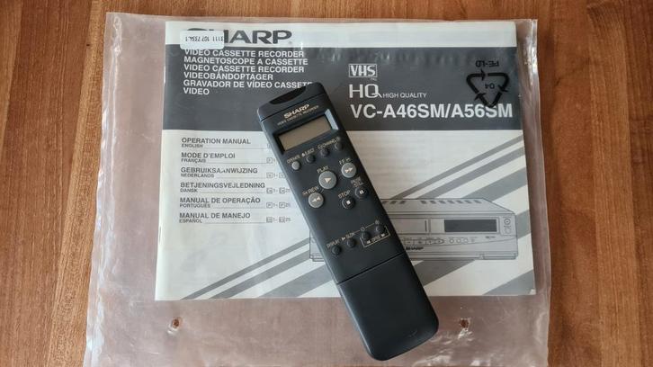 Sharp afstandsbediening voor VC-A46SM/A56SM, Audio, Tv en Foto, Afstandsbedieningen, Zo goed als nieuw, Vhs, Ophalen of Verzenden