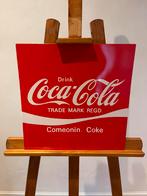 Coca cola retro blikken bord., Verzamelen, Ophalen of Verzenden, Gebruikt, Reclamebord