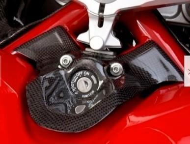 Carbon sleutelcover keycover Ducati 1098 848 1198, Motoren, Onderdelen | Ducati, Nieuw, Ophalen of Verzenden