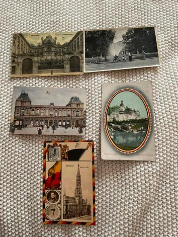 5 cartes postales Bruxelles
