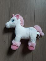 Knuffel paard pony roze met geluid